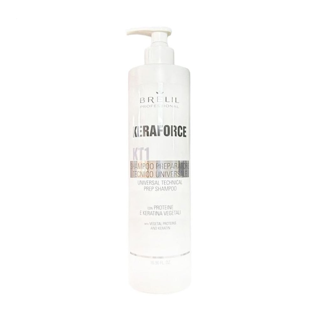 Підготовлювальний шампунь для волосся Brelil Keraforce KT1 Universal Technical Prep Shampoo, 500 мл